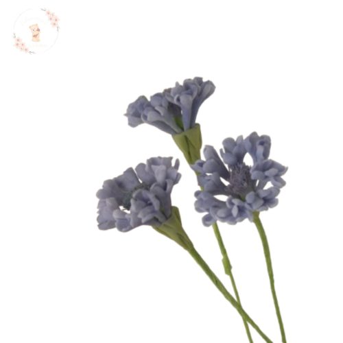 Búzavirág cukorvirág – kék fondant virág tortadísz