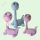 Cukor Brachiosaurus baby dinó figura –10 cm – fiús/lányos változat – több színben (tortadísz)