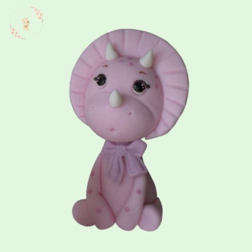 Cukor dínó figura – 8 cm – fiús/lányos változat (tortadísz)