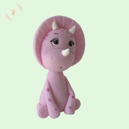 Cukor dínó figura – 8 cm – fiús/lányos változat (tortadísz)