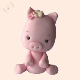    Cukor malac tortafigura – farm állatos dekoráció (fiús/lányos)