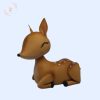Cukor őzike figura – 8-10 cm –ányos változat – egyedi kidolgozás (tortadísz)
