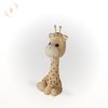 Cukor zsiráf tortadísz – 10 cm – kézzel formázott szafari figura, játékos megjelenéssel