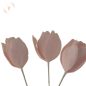 Tulipán cukorvirág – kézzel készült fondant virág tortadísz több színben (7 cm)