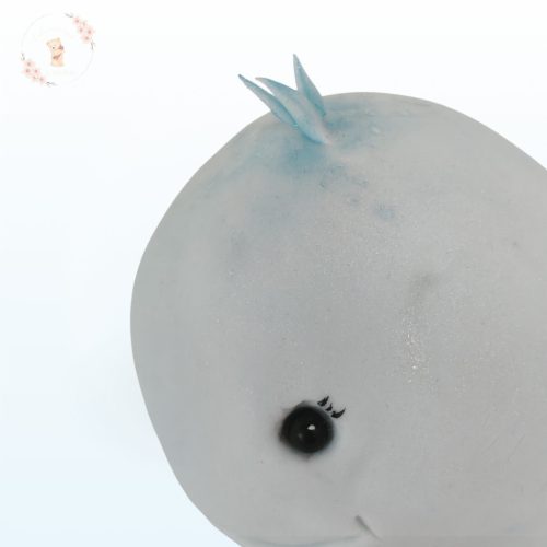 kézzel készült tengeri bálna tortadísz