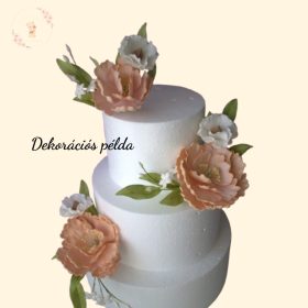 Háromrészes Esküvői Cukorvirág Szett – Barack Báj
