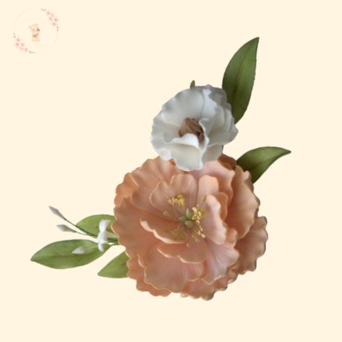 Háromrészes Esküvői Cukorvirág Szett – Barack Báj