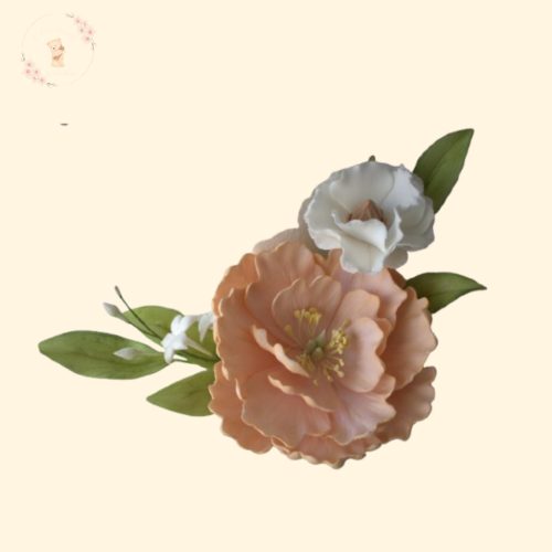 Háromrészes Esküvői Cukorvirág Szett – Barack Báj