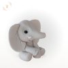 Bébi elefánt figura cukormasszából – 8 cm – kézzel készült tortadísz, nagy fülekkel, szafari témához.