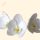 Lepke orchidea fehér szirmokkal, színes ajakkal – kézzel készült cukorvirág tortadísz (6-7cm)