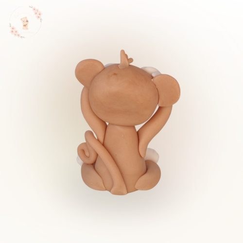 Szafari kollekció – kis majom cukorfigura tortára