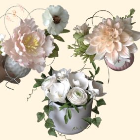   Egyedi cukorvirág rendelés - kézműves, prémium tortadísz