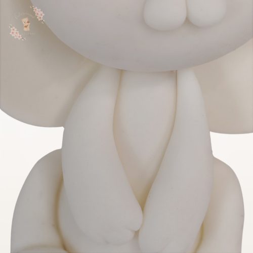 Erdei nyuszi tortadísz – pasztell figura