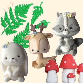 Erdei tortadísz szett (Mini szett)