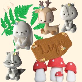 Erdei tortadísz szett (Maxi szett)