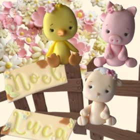 Farm állatok tortadísz szett (mini)