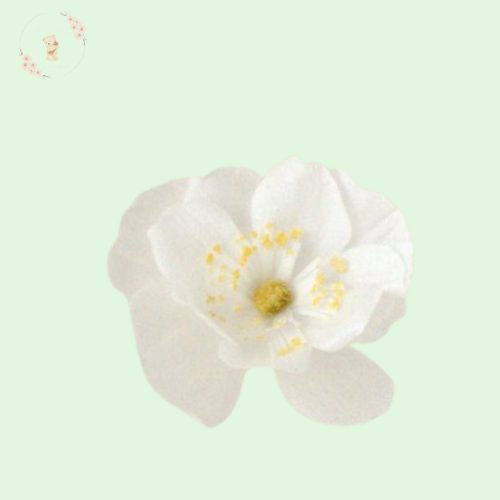 Japán szellőrózsa ostya virág - 5 cm (pasztell színek)