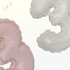 lufi szám tortadísz rózsaszín 3-as szám közeli részlet kézzel készült cukordísz