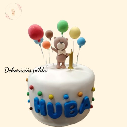 Cukor Lufi Tortadísz Szett – 7 db Beszúrható, Kézzel Készült Lufi Több Színkombinációban