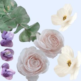 Pasztell tavasz ostyavirág szett