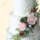 Cukorvirág Koszorú – Zöld‑Rózsa Esküvői Szett